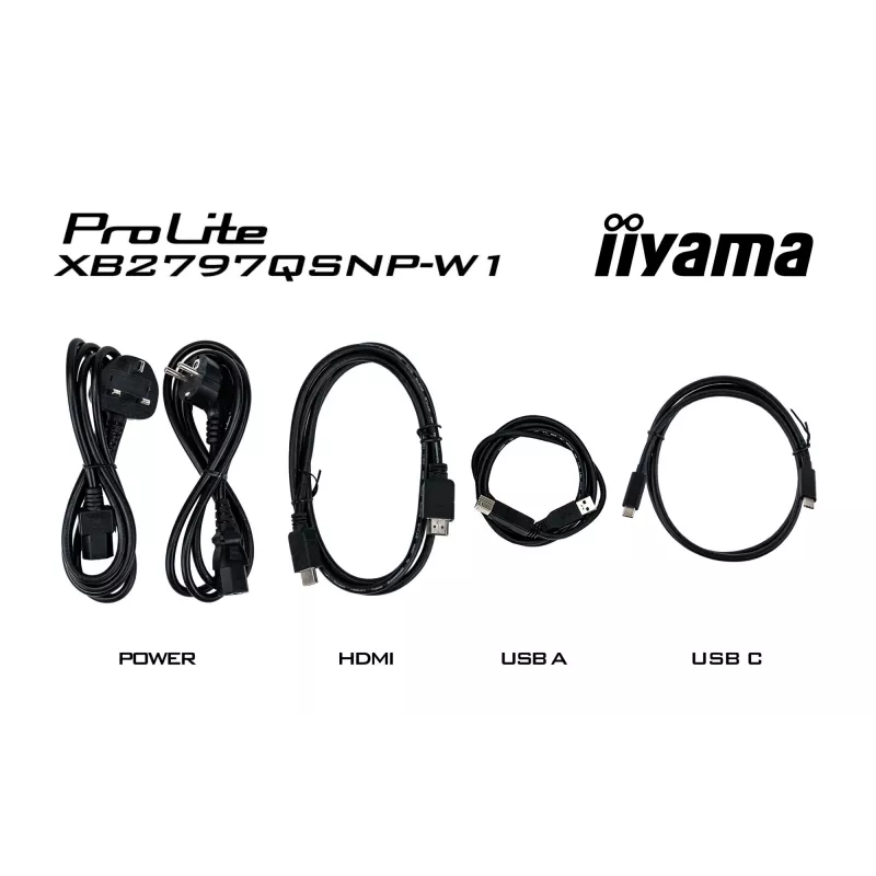 iiyama ProLite XB2797QSNP-W1 27 colių IPS LCD kompiuterinis monitorius 68,6 cm (27 coliai) 2560 x 1440 pikselių Quad HD Baltas