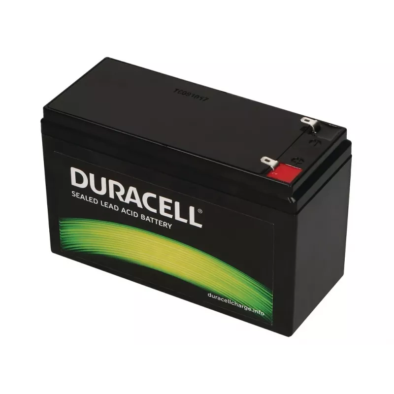 Duracell 12V 7Ah VRLA baterija, sandari švino rūgštinė (VRLA), 12 V, 7 Ah, 84 Wh, juoda, 2,02 kg