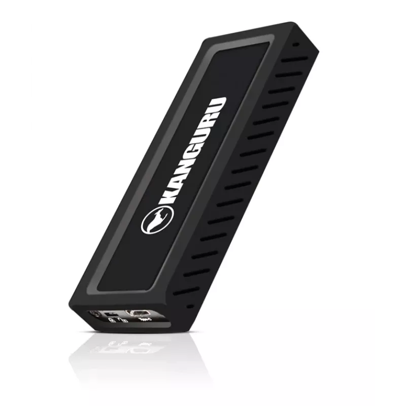 iStorage Kanguru UltraLock Superspeed+ USB-C M.2 NVMe External SSD 1 TB| Secure Portable Solid State Drive |Physical Write Protect Switch| Secure Firmware| TAA Compliant |