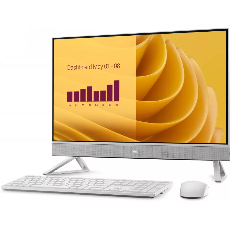 DELL EC27250 Intel Core 7 150U 68.6 cm (27 inch) 1920 x 1080 Pixeliai Viskas viename kompiuteris 32 GB DDR5-SDRAM 2 TB SSD Windows 11 Pro Wi-Fi 6E (802.11ax) Perlamutrinė, Balta