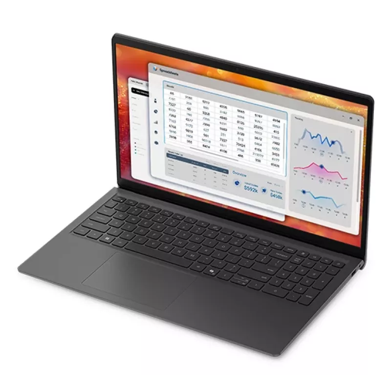DELL Pro 15 Essential PV15265 AMD Ryzen™ 5 130 nešiojamasis kompiuteris 39,6 cm (15,6 col.) Full HD 16 GB DDR5-SDRAM 1 TB SSD Wi-Fi 6 (802.11ax) Windows 11 Pro vokiška juoda