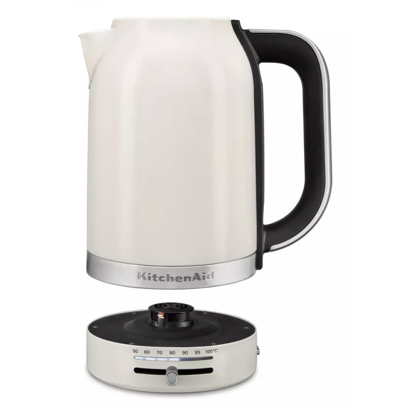 KitchenAid 5KEK1701EPL elektrinis virdulys 1,7 L 2400 W juodas, nerūdijantis plienas, baltas