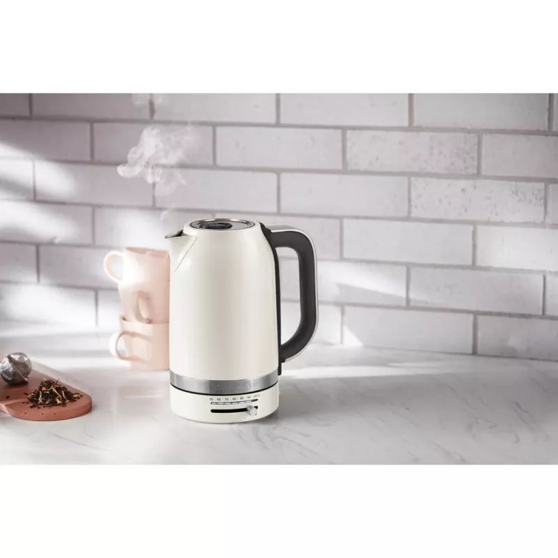 KitchenAid 5KEK1701EPL elektrinis virdulys 1,7 L 2400 W juodas, nerūdijantis plienas, baltas