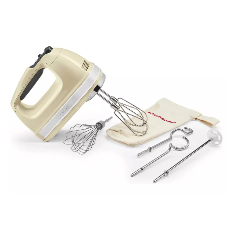 KitchenAid 5KHM9212EAC Rankinis plaktuvas 85 W Kreminis, Sidabrinis
