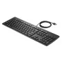 HP USB plonas Business klaviatūra, pilno dydžio (100 %), laidinė, USB, juoda