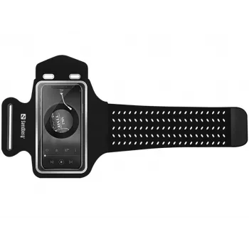 Sandberg Sport Armband AIR 4.7'', Rankovės dėklas, Bet kokiam prekės ženklui, 11,9 cm (4,7 colio), Juodas