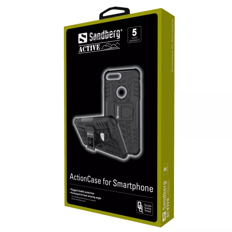 Sandberg ActionCase, skirtas Huawei P20, kraštinis, Huawei, P20, 14,7 cm (5,8 colio), juodas