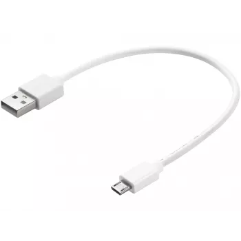 Sandberg MicroUSB sinchronizavimo / įkrovimo kabelis 0,2 m, 0,2 m, USB A, Micro-USB B, USB 2.0, baltas
