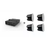 Vivolink Audiopack Subwoofer 6.5 + 4 x premium 40W lubiniai garsiakalbiai (ribotos komplektacijos pasiūlymas) juodi, laidiniai, 110 W