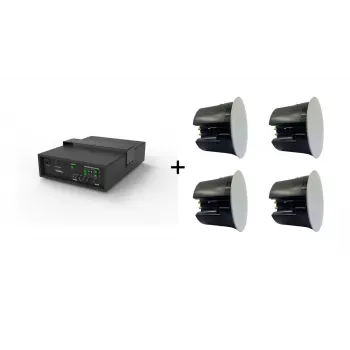 Vivolink Audiopack Subwoofer 6.5 + 4 x premium 40W lubiniai garsiakalbiai (ribotos komplektacijos pasiūlymas) juodi, laidiniai, 110 W