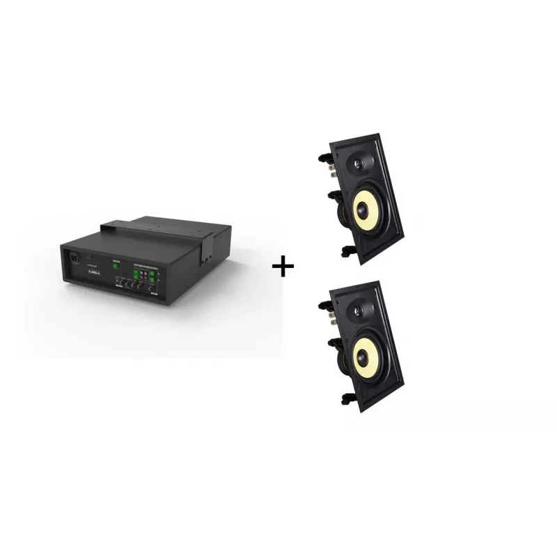 Vivolink Audiopack Subwoofer + 2 x premium in-wall speakers (Limited Bundle Pack Offer) Juoda Wired 110 W