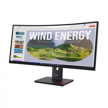 Lenovo ThinkVision T34WD-40 Monitorius, 86,4 cm (34 col.), 3440 x 1440 pikselių, Wide Quad HD, LED, 6 ms, Juodas