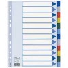Esselte pertvarėlė PP A4 12 skirtukų, tuščias skirtukų indeksas, polivinilchloridas (PVC), įvairiaspalvė, A4, 2, 4, 6, 225 mm