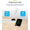 StarTech.com 1m (3,3 pėd.) baltas USB-C įkrovimo laidas 2 vnt. pakuotėje, USB-C laidas, USB 2.0 Type-C nešiojamojo kompiuterio įkrovimo laidas, 60W 3A maitinimo tiekimas, TPE apvalkalas, USB-C duomenų perdavimo laidas, kištukas/kištukas