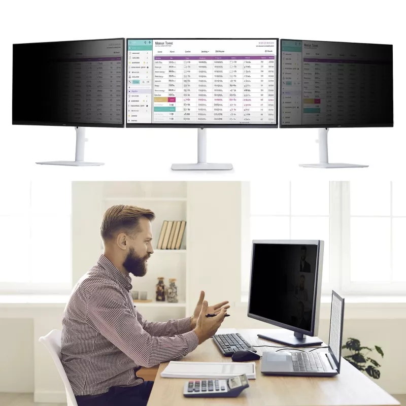 StarTech.com magnetinis monitoriaus privatumo filtras, skirtas 24 colių 16:10 ekranui, nuimamas filtras, matinė / blizgi pusės, mėlyną šviesą mažinanti ekrano apsauginė plėvelė, TAA