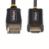 StarTech.com 3 m DisplayPort į HDMI adapterio kabelis, 4K 60 Hz su HDR, DP į HDMI 2.0b, aktyvus vaizdo keitiklis, DisplayPort staliniam kompiuteriui prie HDMI monitoriaus
