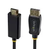 StarTech.com 2 m DisplayPort į HDMI adapterio kabelis su fiksuojančiomis jungtimis, 4K 60 Hz, HDR, vienkryptis DP į HDMI vaizdo keitiklis, DP staliniam kompiuteriui prie HDMI monitoriaus