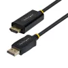 StarTech.com 2 m DisplayPort į HDMI adapterio kabelis su fiksuojančiomis jungtimis, 4K 60 Hz, HDR, vienkryptis DP į HDMI vaizdo keitiklis, DP staliniam kompiuteriui prie HDMI monitoriaus