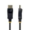 StarTech.com 2 m DisplayPort į HDMI adapterio kabelis su fiksuojančiomis jungtimis, 4K 60 Hz, HDR, vienkryptis DP į HDMI vaizdo keitiklis, DP staliniam kompiuteriui prie HDMI monitoriaus