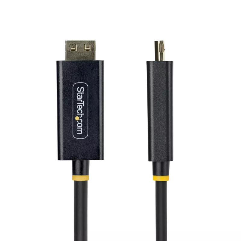 StarTech.com 2 m DisplayPort į HDMI adapterio kabelis su fiksuojančiomis jungtimis, 4K 60 Hz, HDR, vienkryptis DP į HDMI vaizdo keitiklis, DP staliniam kompiuteriui prie HDMI monitoriaus