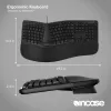 Incase Designed by Microsoft ergonominė klaviatūra, skirta biurui, USB, QWERTY, anglų, juoda