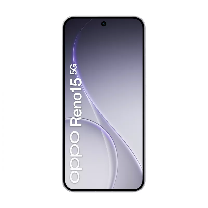 OPPO Reno15 5G 16,7 cm (6,59 col.) Dual SIM Android 16.0 USB Type-C 8 GB 512 GB 6500 mAh Balta
