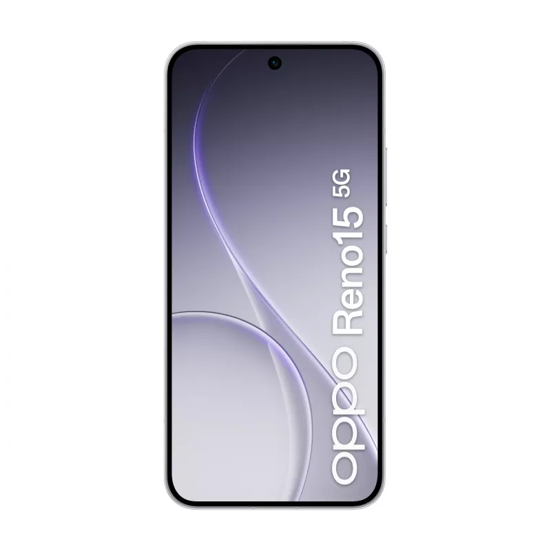 OPPO Reno15 5G 16,7 cm (6,59 col.) Dual SIM Android 16.0 USB Type-C 8 GB 512 GB 6500 mAh Balta