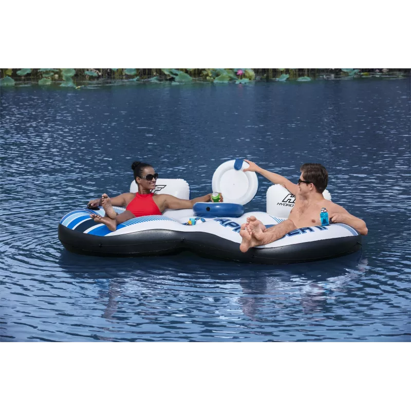 Bestway Hydro-Force Rapid Rider II dvivietė upinė plaustė, įvairiaspalvė, plūduriuojanti plaustė, raštuota, berniukams/mergaitėms, 180 kg, 2 asmenims