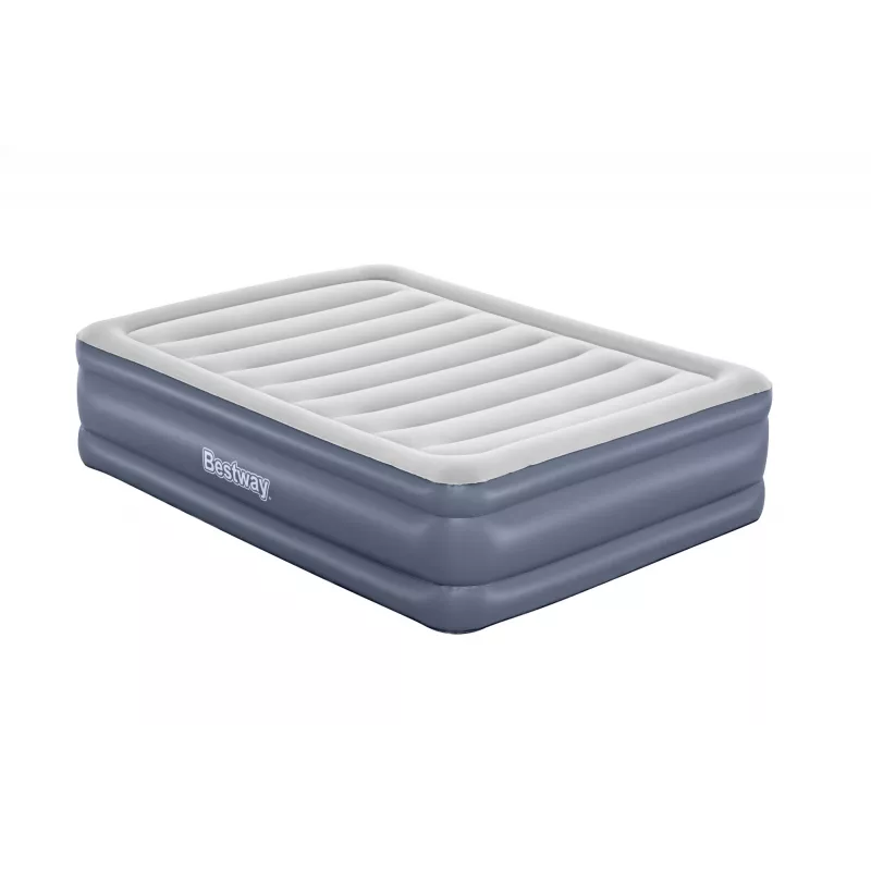 Bestway Tritech pripučiamas čiužinys Queen su įmontuotu kintamosios srovės siurbliu ir antimikrobine danga 2,03 m x 1,52 m x 51 cm