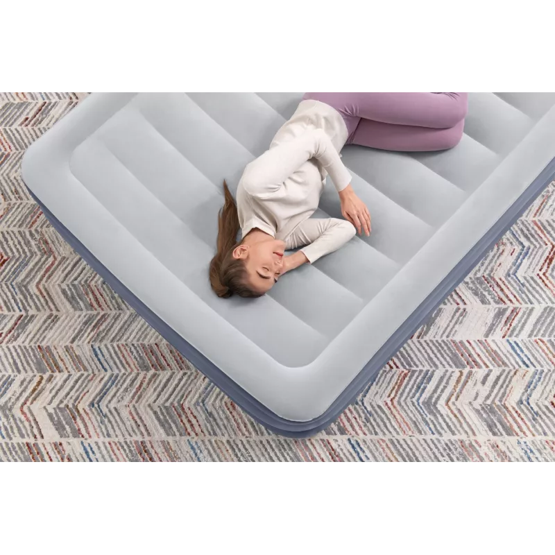 Bestway Tritech pripučiamas čiužinys Queen su įmontuotu kintamosios srovės siurbliu ir antimikrobine danga 2,03 m x 1,52 m x 51 cm