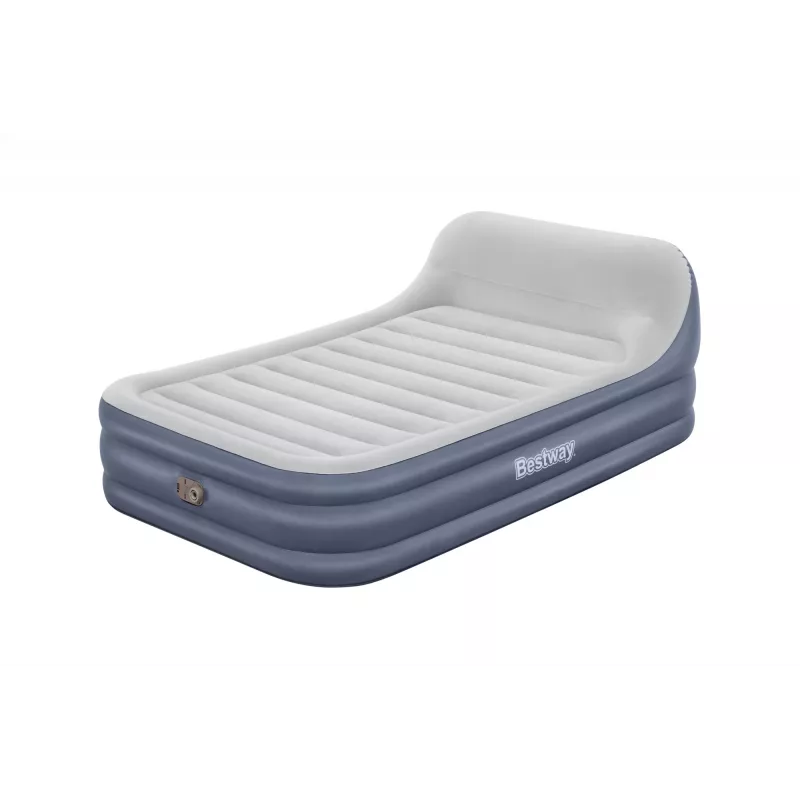Bestway Tritech SleekFlow priekinės dalies pripučiamas čiužinys su įmontuotu kintamosios srovės siurbliu ir antimikrobine danga Queen dydžio 2,26 m x 1,52 m x 84 cm