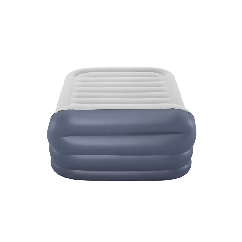 Bestway Tritech SleekFlow priekinės dalies pripučiamas čiužinys su įmontuotu kintamosios srovės siurbliu ir antimikrobine danga Queen dydžio 2,26 m x 1,52 m x 84 cm