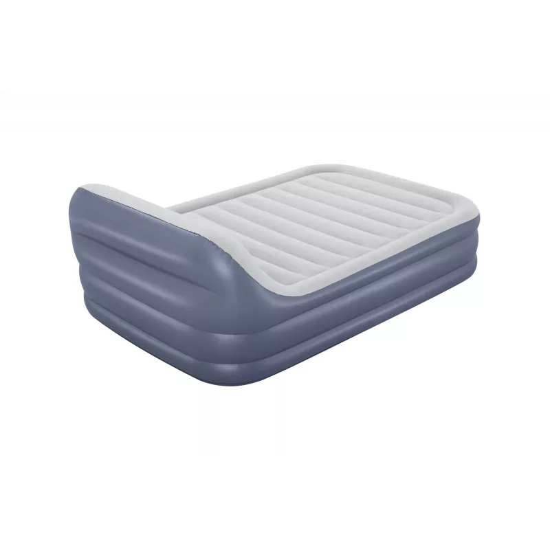 Bestway Tritech SleekFlow priekinės dalies pripučiamas čiužinys su įmontuotu kintamosios srovės siurbliu ir antimikrobine danga Queen dydžio 2,26 m x 1,52 m x 84 cm