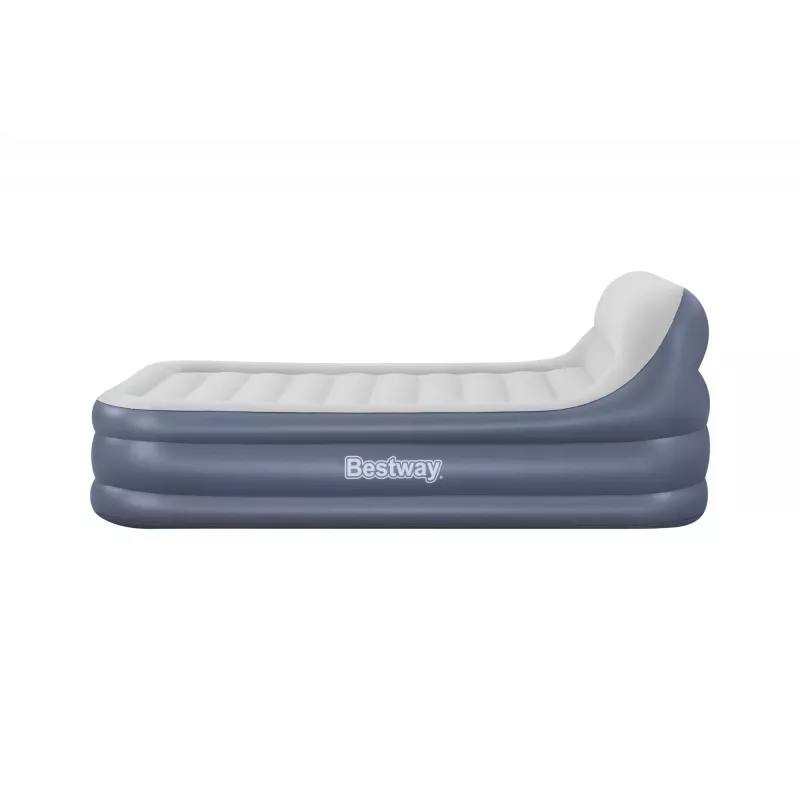 Bestway Tritech SleekFlow priekinės dalies pripučiamas čiužinys su įmontuotu kintamosios srovės siurbliu ir antimikrobine danga Queen dydžio 2,26 m x 1,52 m x 84 cm