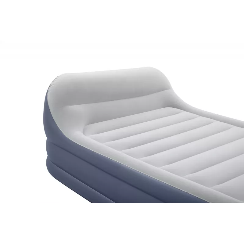 Bestway Tritech SleekFlow priekinės dalies pripučiamas čiužinys su įmontuotu kintamosios srovės siurbliu ir antimikrobine danga Queen dydžio 2,26 m x 1,52 m x 84 cm