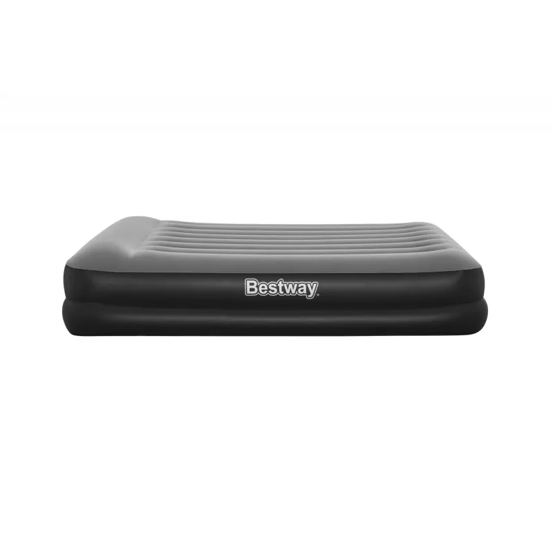 “Bestway” Tritech pripučiamas čiužinys “Queen” su įmontuotu kintamosios srovės siurbliu ir antimikrobine danga 2,03 m x 1,52 m x 46 cm