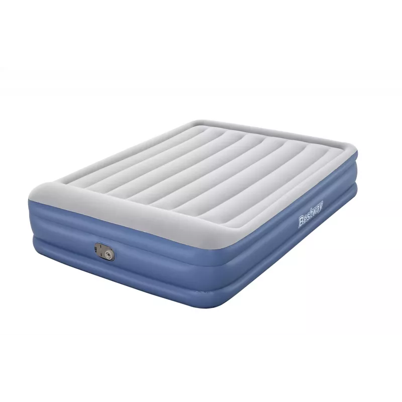 Bestway Tritech pripučiamas čiužinys Queen su įmontuotu kintamosios srovės siurbliu ir antimikrobine danga 2,03 m x 1,52 m x 46 cm