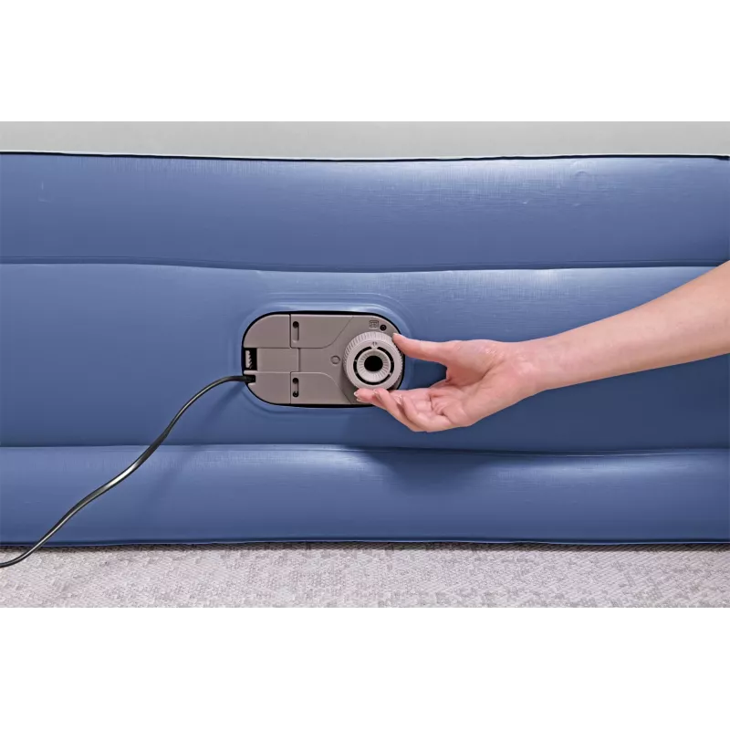 Bestway Tritech pripučiamas čiužinys Queen su įmontuotu kintamosios srovės siurbliu ir antimikrobine danga 2,03 m x 1,52 m x 46 cm