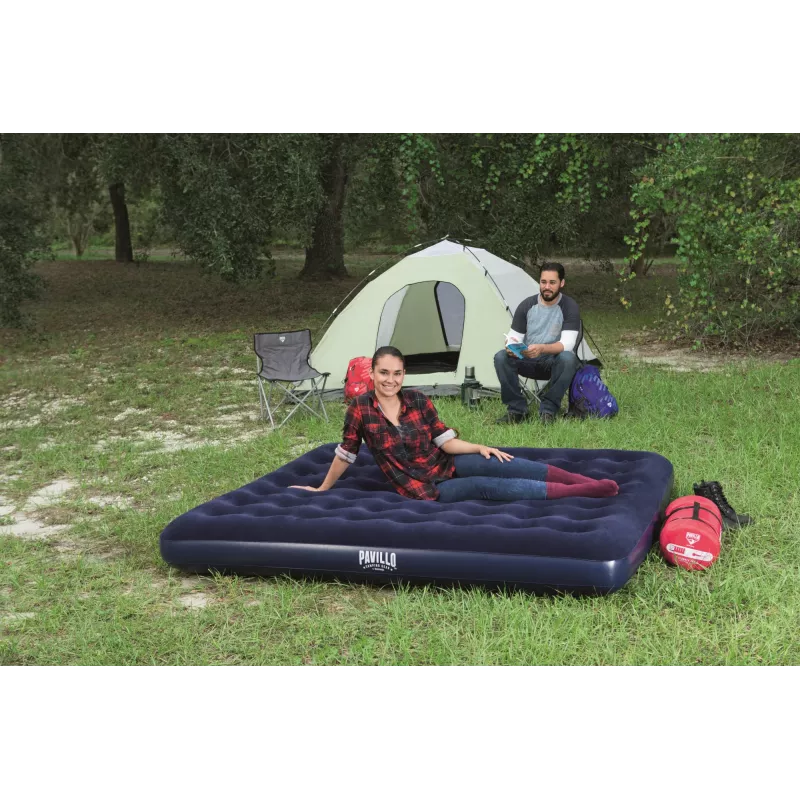Bestway Flocked Airbed - King - 2,03 m x 1,83 m x 22 cm, dvigubas čiužinys