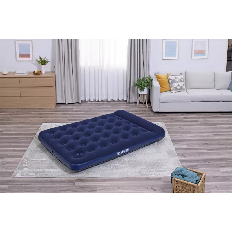 Bestway pripučiamas čiužinys Full su įmontuotu kojiniu pompa 1,91 m x 1,37 m x 28 cm