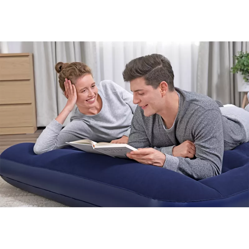 Bestway pripučiamas čiužinys Full su įmontuotu kojiniu pompa 1,91 m x 1,37 m x 28 cm