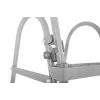 Bestway Flip & Lock antžeminio baseino kopėčios 1,07 m, kopėčios, pilkos, metalinės, 150 kg, 3 pakopos, 107 cm