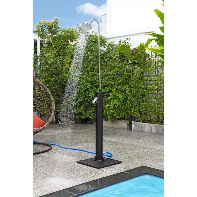 Bestway SolarFlow 8 L lauko dušas, laisvai stovintis, juoda, nerūdijantis plienas, 8 L, EN1112, 500 mm, 500 mm