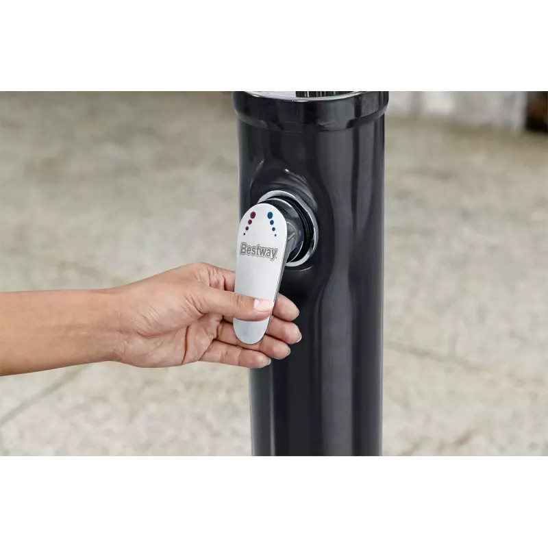 Bestway SolarFlow 8 L lauko dušas, laisvai stovintis, juoda, nerūdijantis plienas, 8 L, EN1112, 500 mm, 500 mm