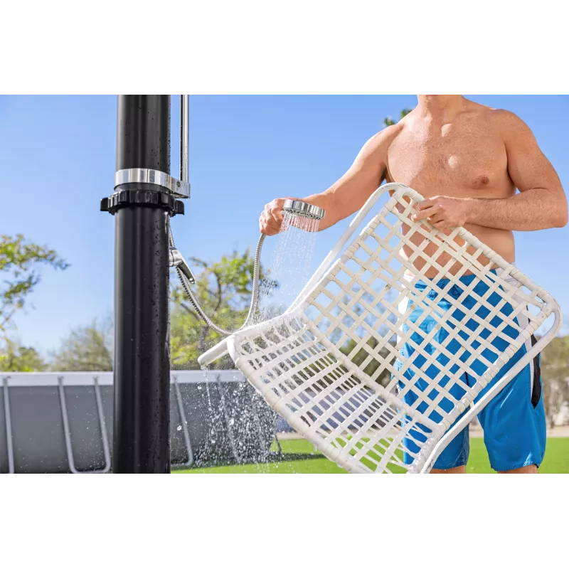 Bestway SolarFlow 5,2 gal. lauko dušas, laisvai pastatomas, juodas, metalas, PVC, 20 l, EN1112, 620 mm