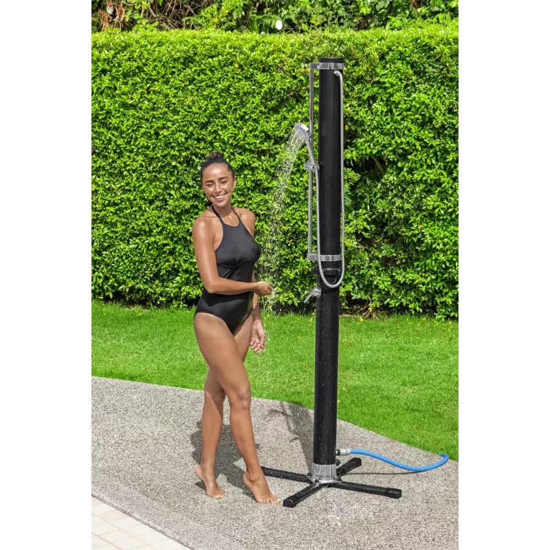 Bestway SolarFlow 5,2 gal. lauko dušas, laisvai pastatomas, juodas, metalas, PVC, 20 l, EN1112, 620 mm