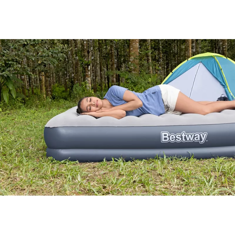 Bestway Tritech pripučiamas čiužinys Queen su įkraunamu siurbliu 2,03 m x 1,52 m x 36 cm
