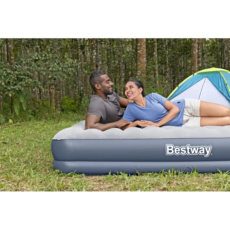 Bestway Tritech pripučiamas čiužinys Queen su įkraunamu siurbliu 2,03 m x 1,52 m x 36 cm