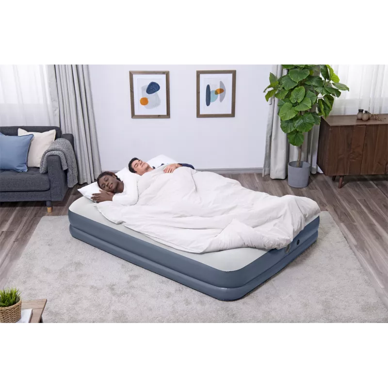 Bestway Tritech pripučiamas čiužinys Queen su įkraunamu siurbliu 2,03 m x 1,52 m x 36 cm