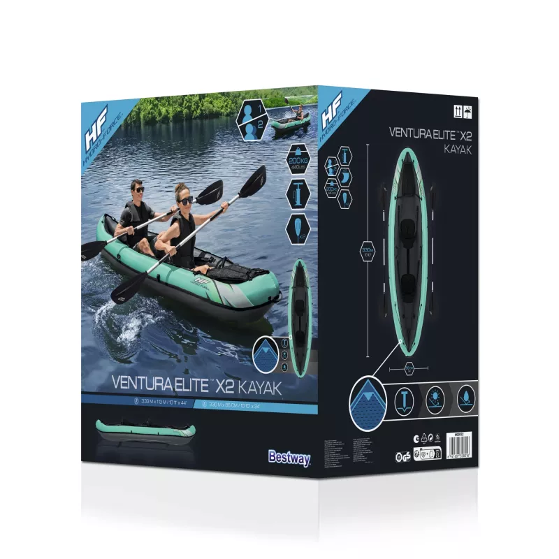Bestway Hydro-Force Ventura Elite X2 pripučiamas baidarių rinkinys 3,30 m